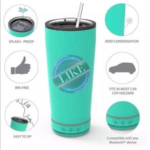Tumbler with Bluetooth Speakers